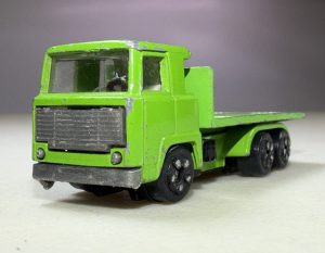 Vintage Playart Lime Green Flatbed Girder Truck Hong Kong