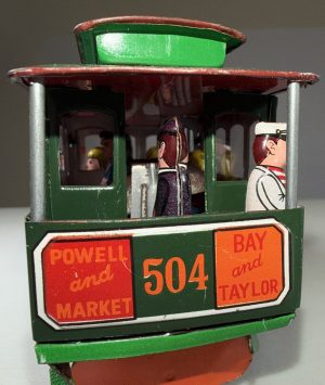 Vintage Tin Friction Municipal Railway 504 Powell Mason Bay Taylor/Japan
