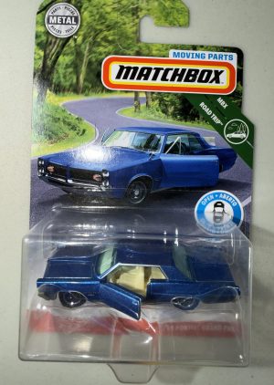 Matchbox 2019 Blue 64 Pontiac Grand Prix/BP Moving Parts Thailand