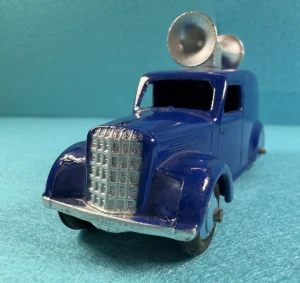 Dinky Toys Loud Speaker Van #34C Meccano Original Blue Very Good Condition